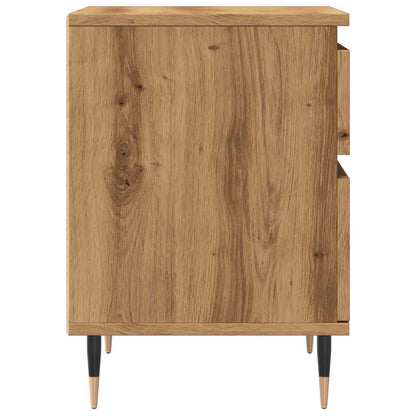 Mesitas De Noche 2 Uds Madera Roble Artisian 40x35x50 Cm_4