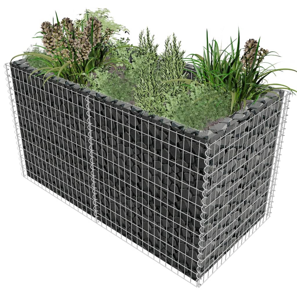 Jardinera De Gaviones 180x90x100 Cm / Vetonek_4