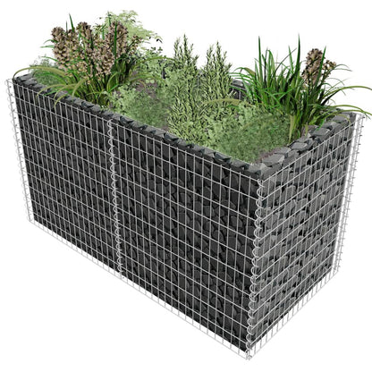 Jardinera De Gaviones 180x90x100 Cm / Vetonek_4