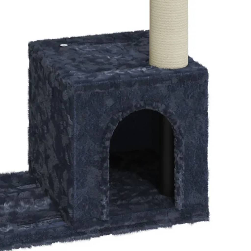 Rascador Para Gatos Con Postes De Sisal Gris Oscuro 70 Cm_4