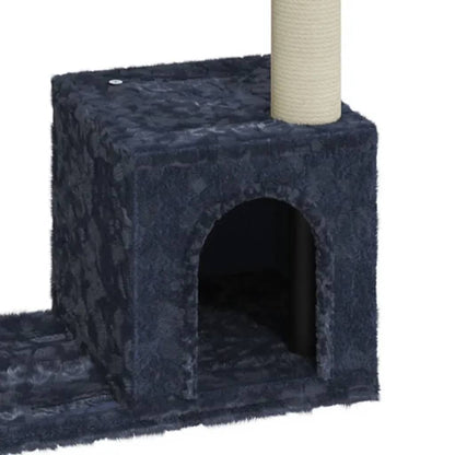 Rascador Para Gatos Con Postes De Sisal Gris Oscuro 70 Cm_4