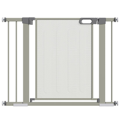 Pawhut Barrera De Seguridad Para Perros Extensible 75-103 Cm Con 2 Extensiones_0
