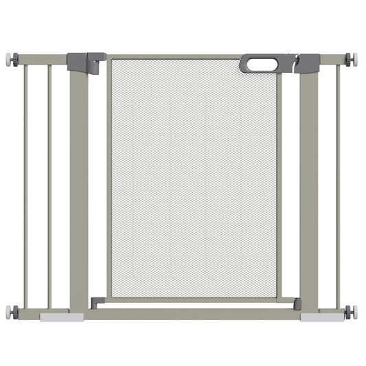 Pawhut Barrera De Seguridad Para Perros Extensible 75-103 Cm Con 2 Extensiones_0
