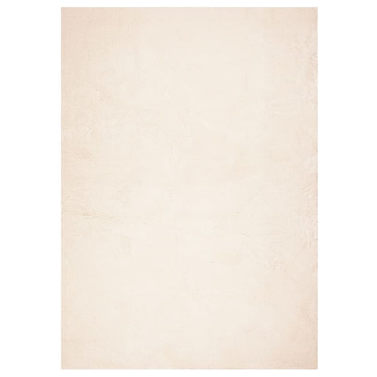 Vidaxl Alfombra De Pelo Corto Suave Lavable Huarte Beige 240x340 Cm_0