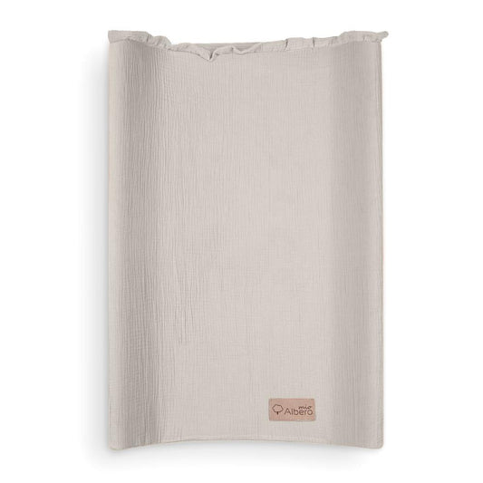 Funda De Cambiador Muselia Algodón 100% Cotton Color Beige_0