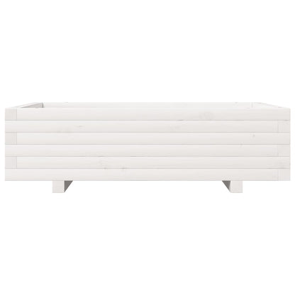 Jardinera De Madera Maciza De Pino Blanco 90x40x26,5 Cm_4