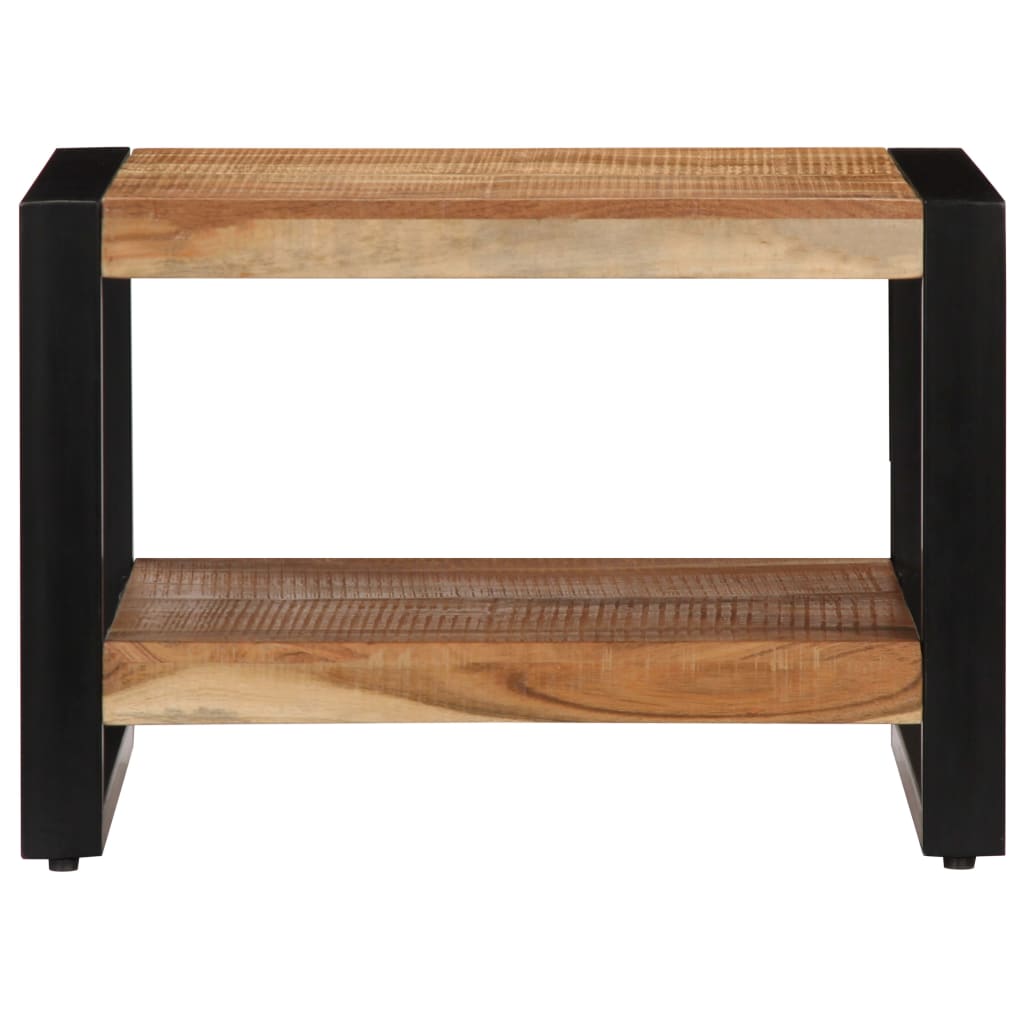 Mesa De Centro De Madera Maciza De Acacia 60x60x40 Cm_0