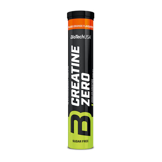 Creatina Zero Efervescentes - 18 Tabletas - Naranja Roja - Creatina Monohidrato - Biotech Usa_0