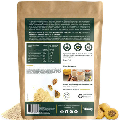 Maca Amarilla En Polvo Bio 500g_4