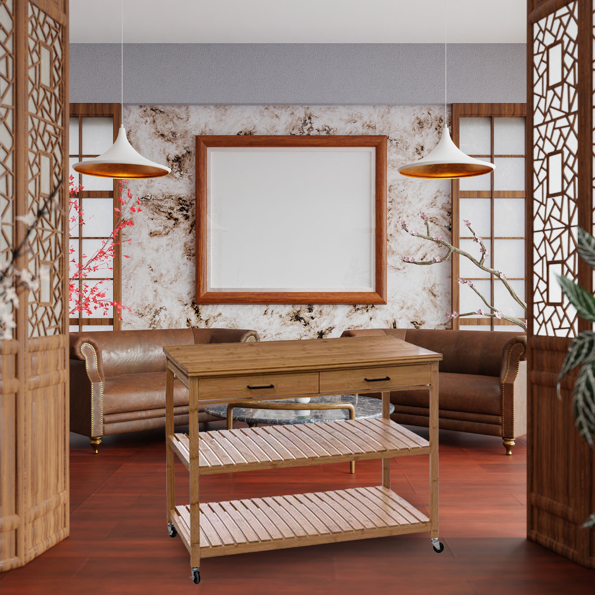Well Home - Mueble Auxilar Isla De Bambú De 4 Niveles_2