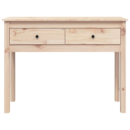 Mesa Consola Madera Maciza De Pino 100x35x75 Cm_4