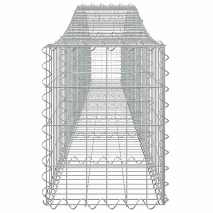 Cestas De Gaviones 3 Uds Forma De Arco Hierro 400x30x40/60 Cm_4