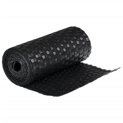 Toldos Para Balcón 10 Uds Ratán Sintético Negro 255x19 Cm / Vetonek_3