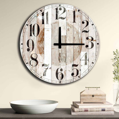 Reloj Mdf Tablón Blanco