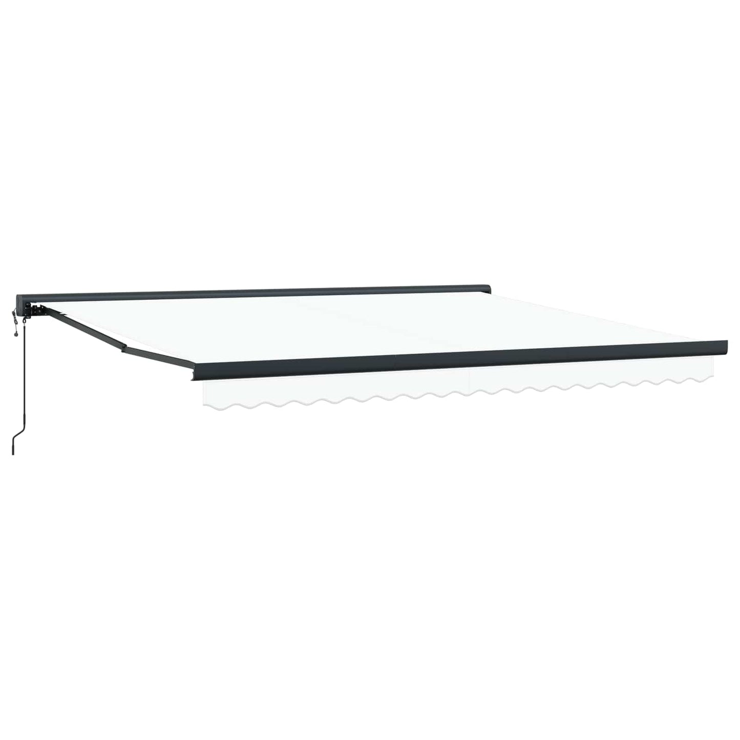 Toldo Retráctil Blanco 400 X 300 Cm Tela Y Metal_0