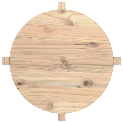 Mesa De Centro De Madera Maciza De Pino 62,5x45 Cm_4
