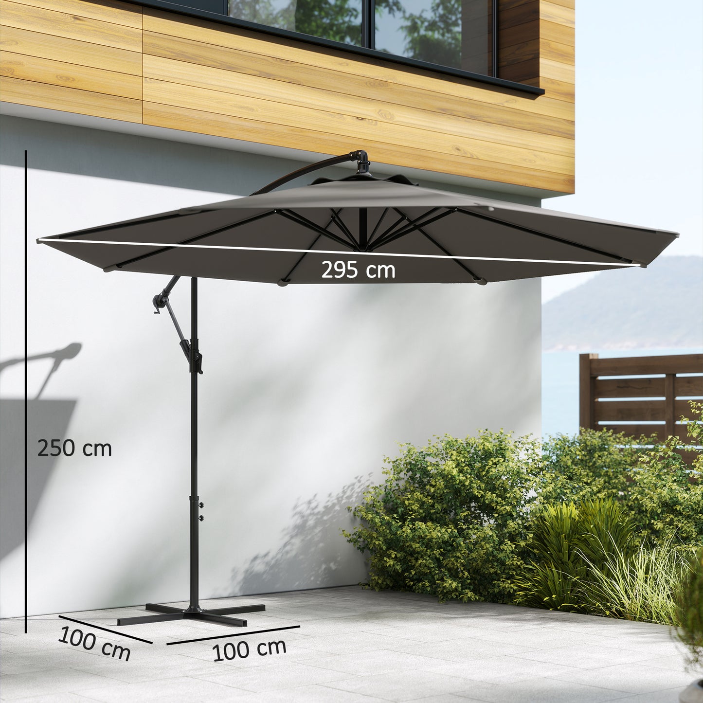 Outsunny Parasol Excéntrico_2