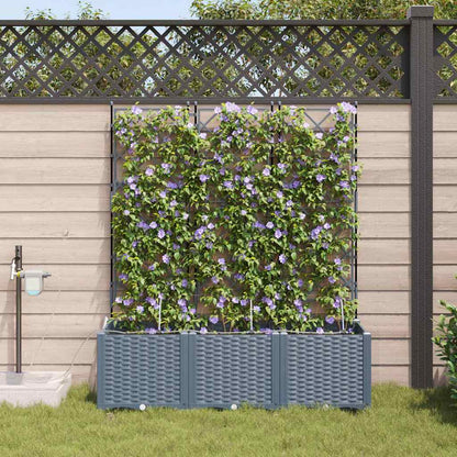 Vidaxl Jardineras Gris Claro 120 X 40 X 142 Cm Acero_1