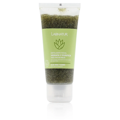 Exfoliante Facial Aloe Vera y Bambú Labnatur 100 ml | Exfoliación Natural | Limpieza Renovadora_0