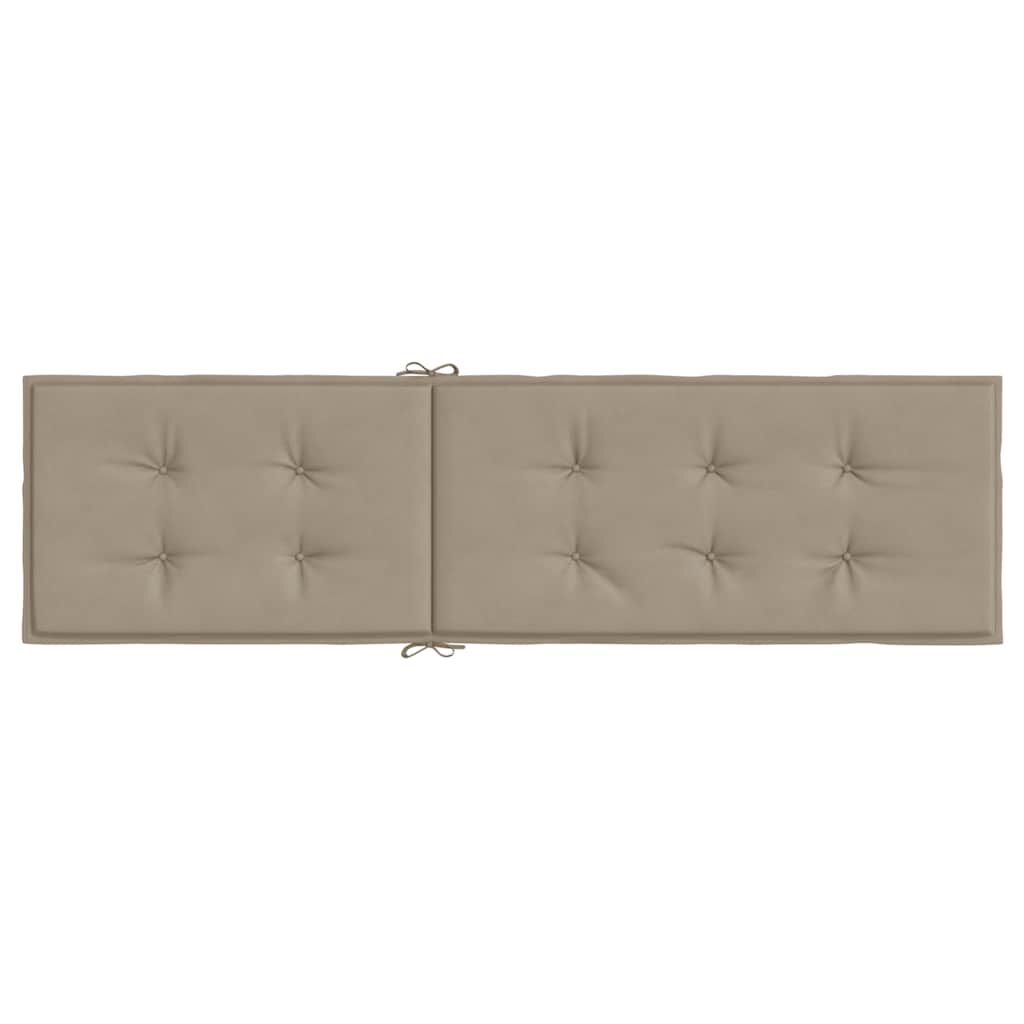 Vidaxl Cojín Para Tumbona Gris Taupe (75+105)x50x4 Cm_4