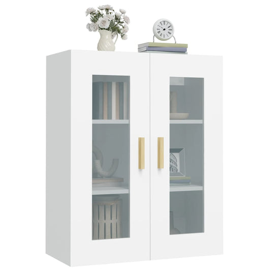 Armario De Pared Colgante Blanco 69,5x34x90 Cm / Vetonek_0
