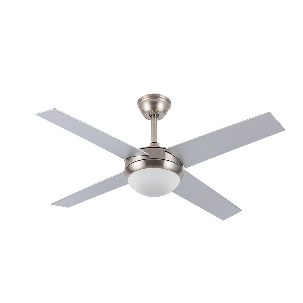 Ventilador Dc Ciro 2xe27 Niquel 4 Asp.rev. Plata/haya 35/45x116,8d Remoto Y Temporizador_1