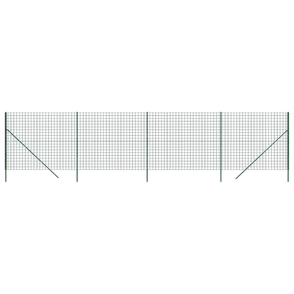 Cerca De Alambre De Acero Galvanizado Verde 2x10 M / Vetonek_2