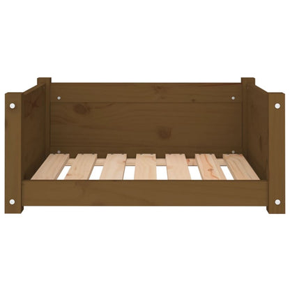 Vidaxl Cama Para Perros Madera Maciza Pino Marrón Miel 65,5x50,5x28 Cm_4