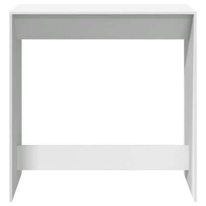 Mesa Alta De Bar Madera Ingeniería Blanca 102x50x103,5 Cm_2
