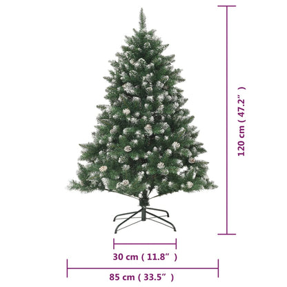 Vidaxl Árbol De Navidad Artificial Con Soporte Pvc 120 Cm_2