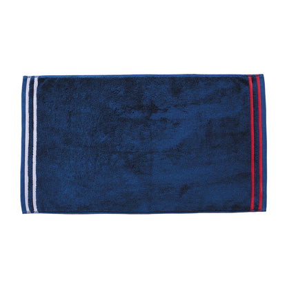 Alfombra De Baño 50x80cm 100% Algodón 800gsm Rizo Teñido Color Azul Marino El Ganso