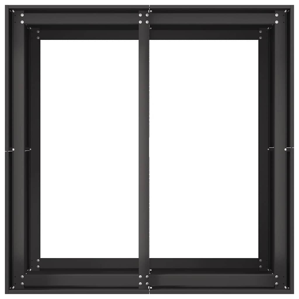 Jardinera Acero Negro 80x80x80 Cm_4