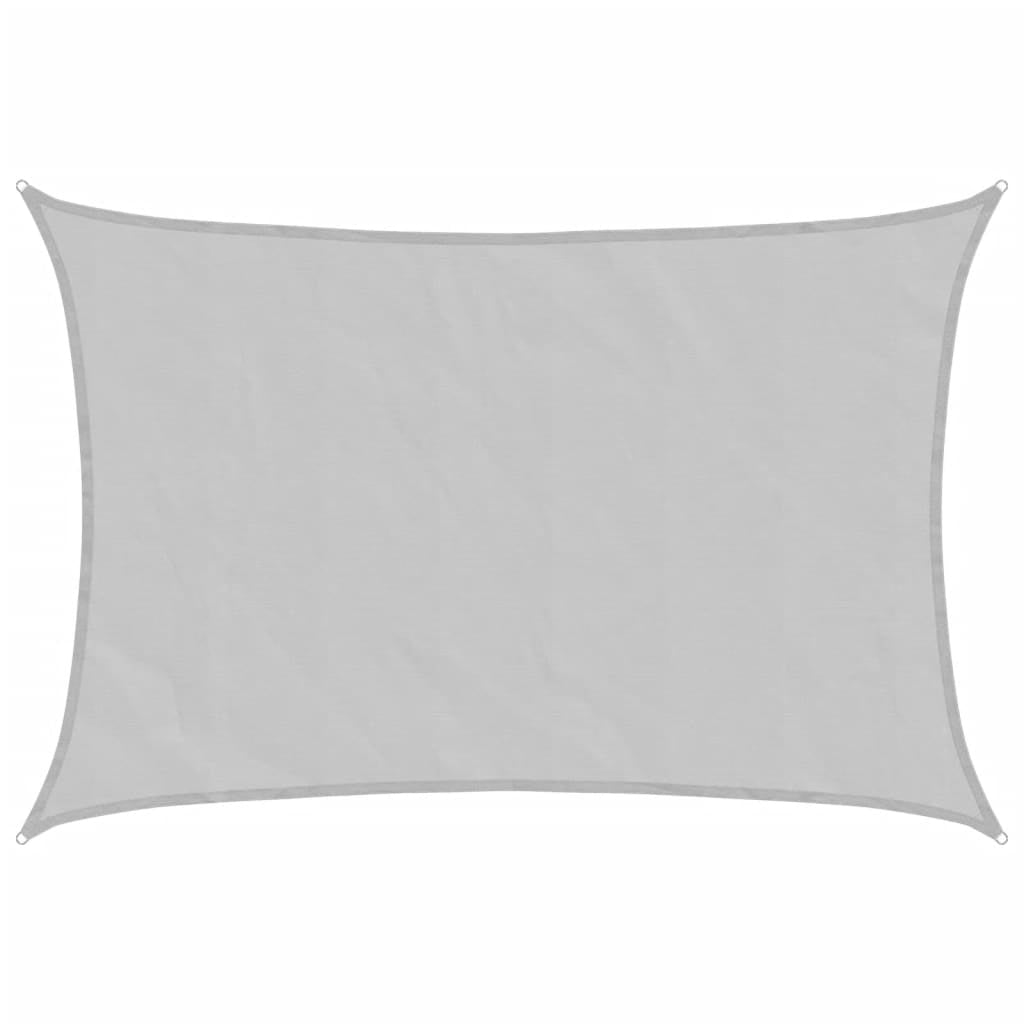 Vidaxl Toldo De Vela Poliéster Oxford 100% Gris Claro 5x3,5 M_0