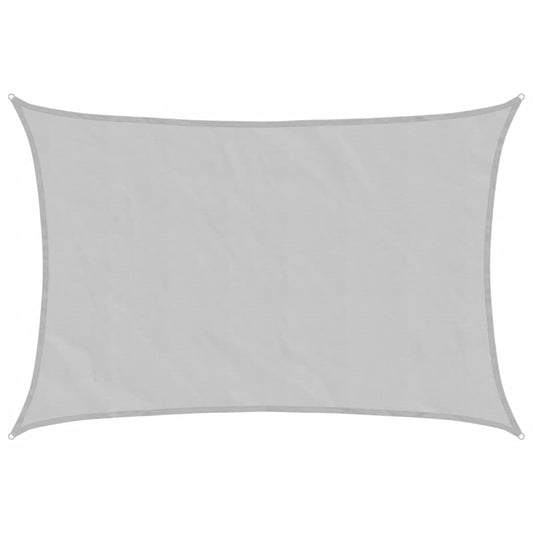 Vidaxl Toldo De Vela Poliéster Oxford 100% Gris Claro 3,5x2,5 M_0