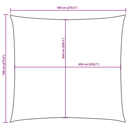 Vidaxl Toldo De Vela Cuadrado Tela Oxford Verde Oscuro 2x2 M_2
