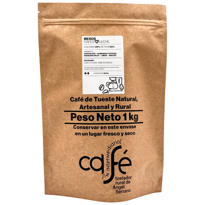 Cafe Sin Intermediarios Café Colombia Besos En Grano Para Americana 1 Kg_0