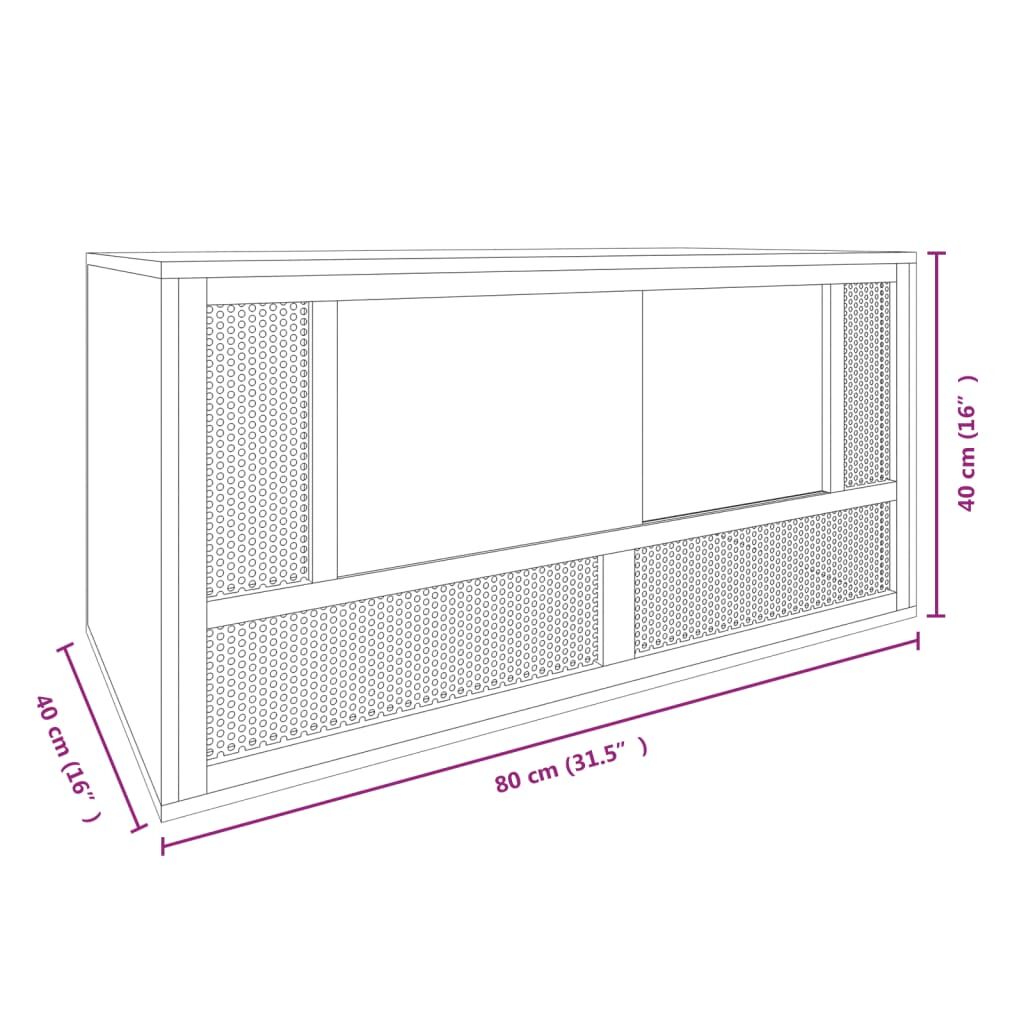 Vidaxl Terrario De Madera Contrachapada 80x40x40 Cm_2