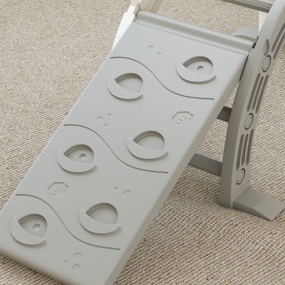 Aiyaplay Juguete De Escalada Para Niños 4 En 1 Con Rampa Escalador De Arco Gris_4