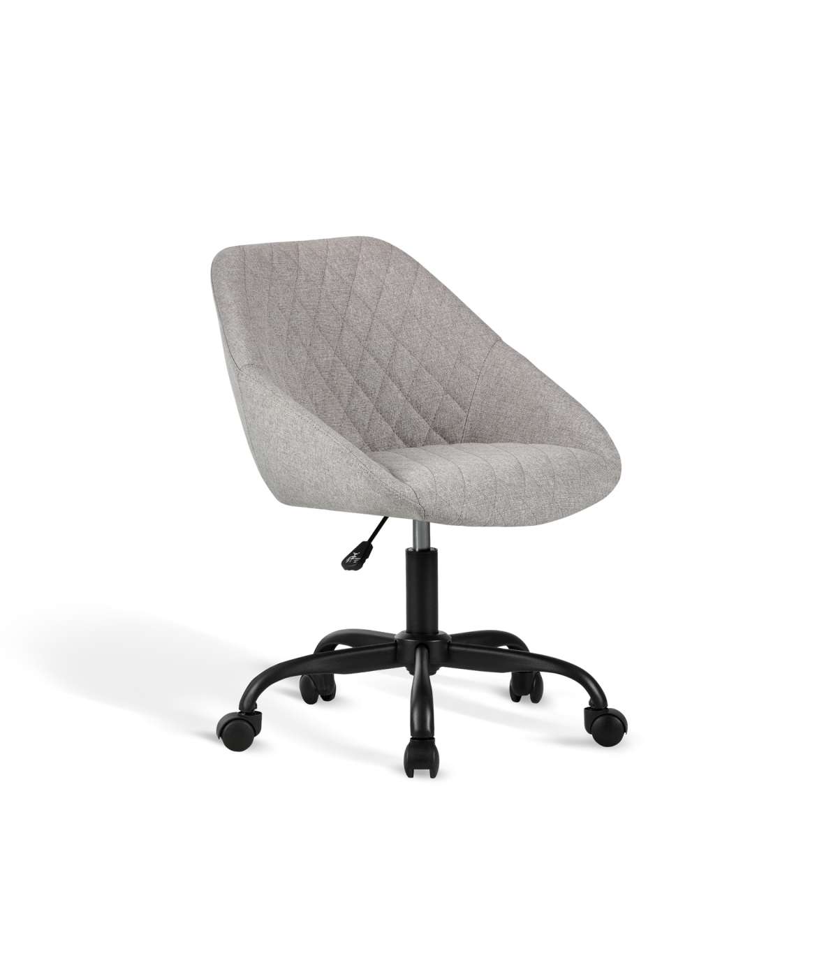 Silla Despacho Giratoria Elevable Acabado Gris Claro, 58m(ancho) 74/84cm(altura) 60cm(fond_2