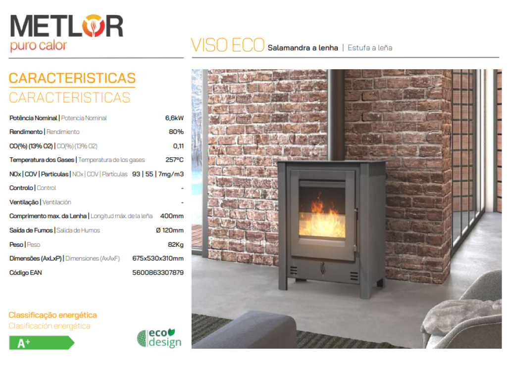 Estufa De Leña Metlor Modelo Viso Eco_2