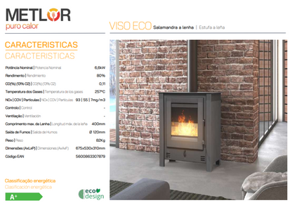 Estufa De Leña Metlor Modelo Viso Eco_2