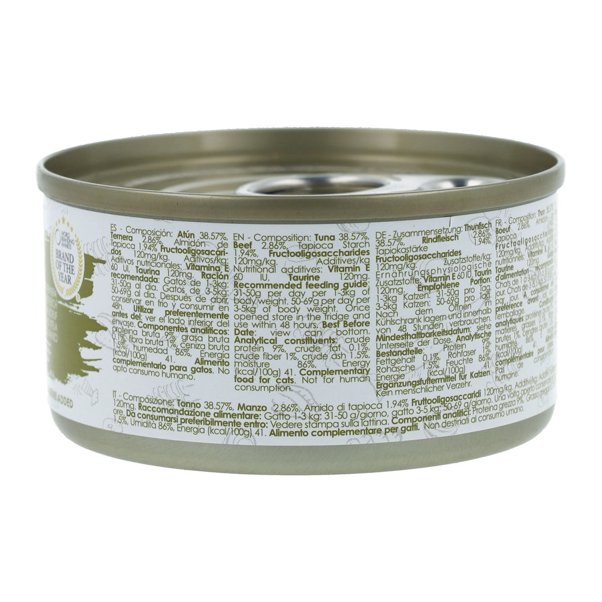 Kit Cat Lata Gravy - Atún & Ternera 70 g Comida húmeda para gatos en salsa