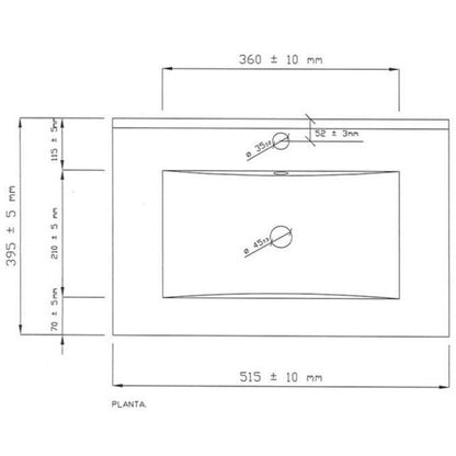 Lavabo Cerámico - 50x40 Cm_2