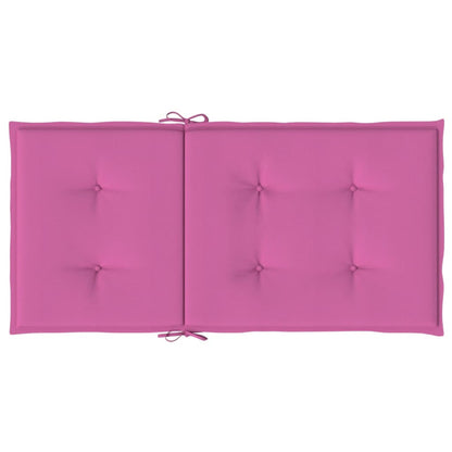 Vidaxl Cojines Para Silla Con Respaldo Bajo 6 Uds Tela Rosa_5