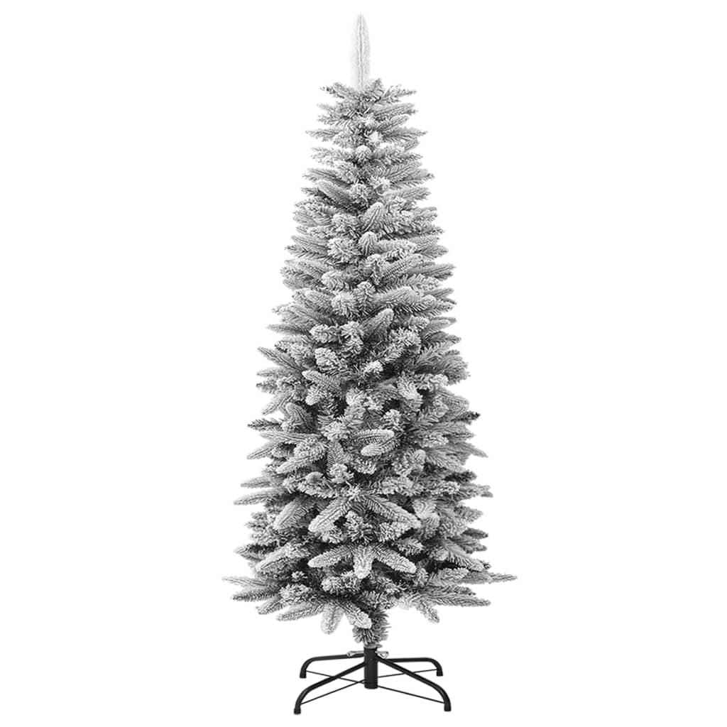 Vidaxl Árbol De Navidad Artificial Estrecho Con Nieve Pvc Y Pe 120 Cm_0