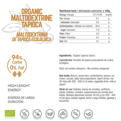 MALTODEXTRINA eco de tapioca: Energy Feelings 500 g
