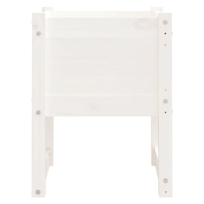 Jardinera Madera Maciza De Pino Blanco 40x40x52,5 Cm_3
