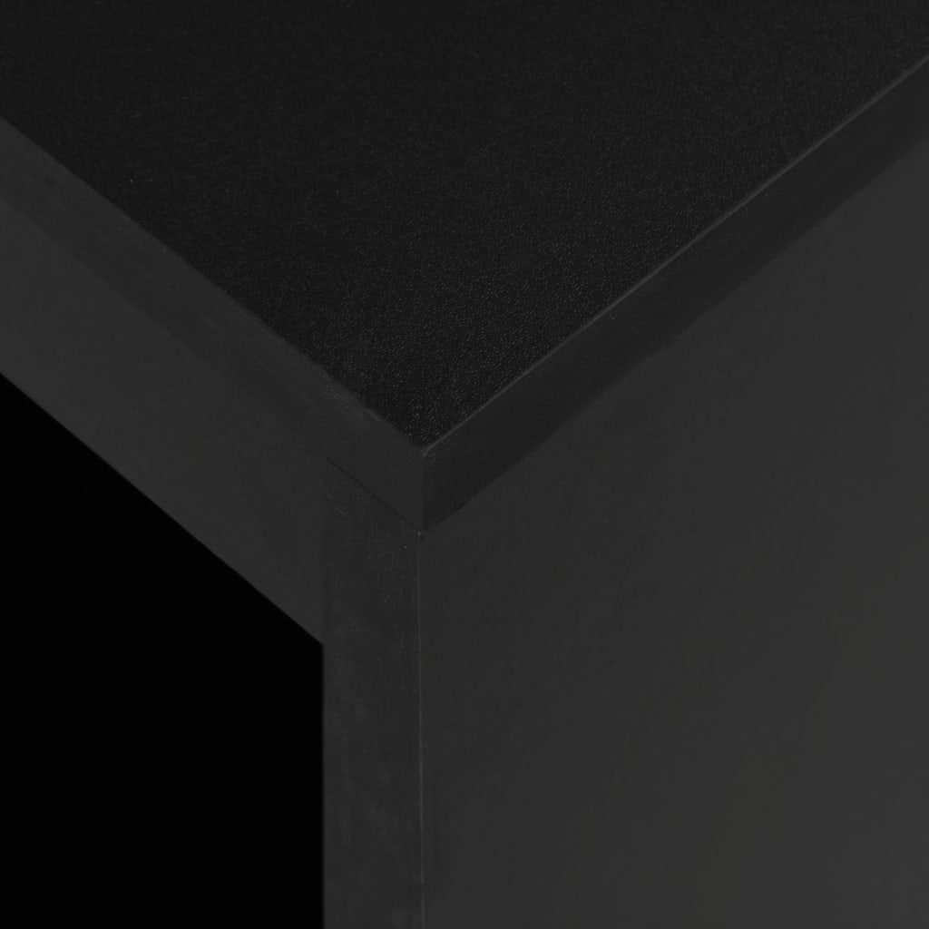 Mesa Alta De Cocina Con Estantería Negra 110x50x103 Cm_3