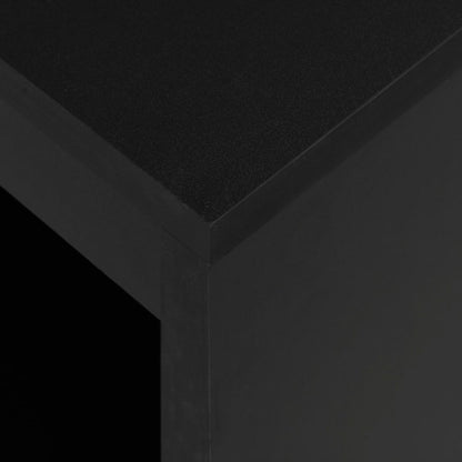 Mesa Alta De Cocina Con Estantería Negra 110x50x103 Cm_3