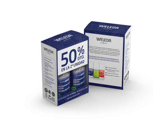 Duplo Desodorante Roll-on Hombre  50ml Weleda